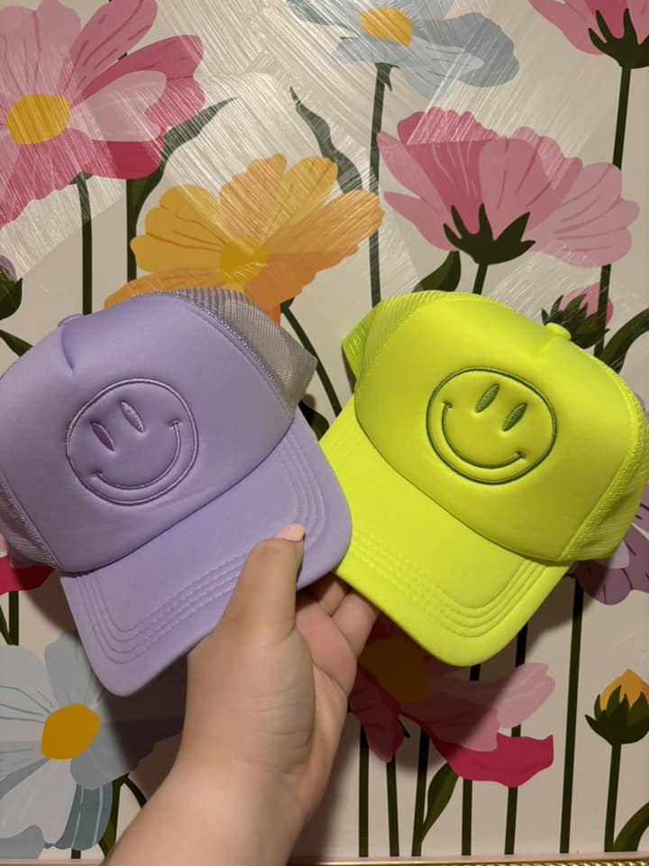 Smile Embroidery Hat