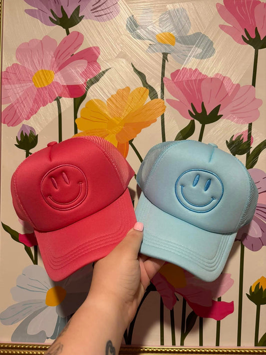 Smile Embroidery Hat