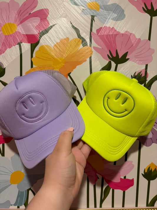 Smile Embroidery Hat